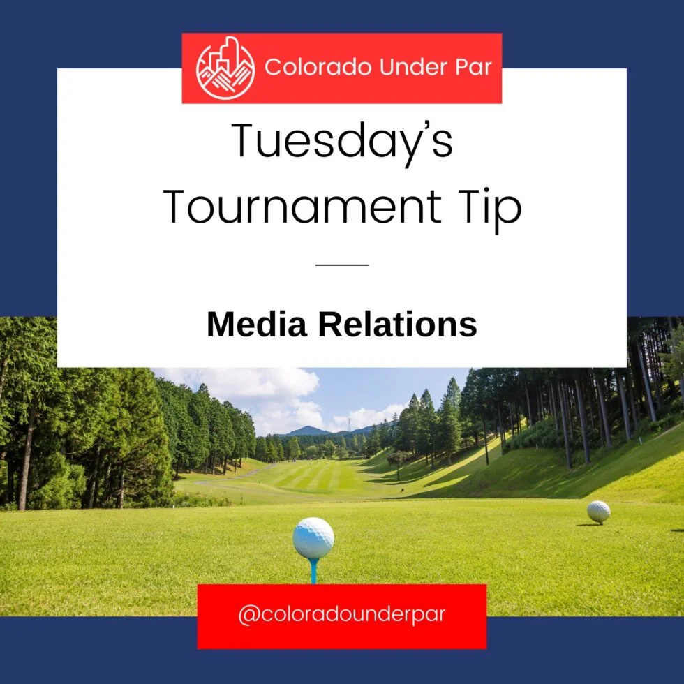 Tuesday’s Tournament Tip: Media Relations 📸