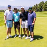 four golfers including the host at the Charity Shootout Golf Tournament in Colorado
