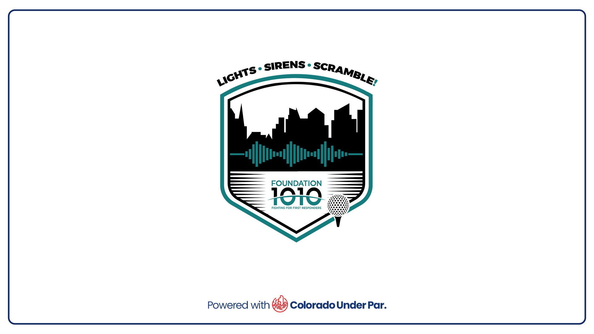 Shield border with denver skyline with f1010 logo