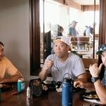 a few golfers having fun during a ceremony of a charity golf tournament in colorado