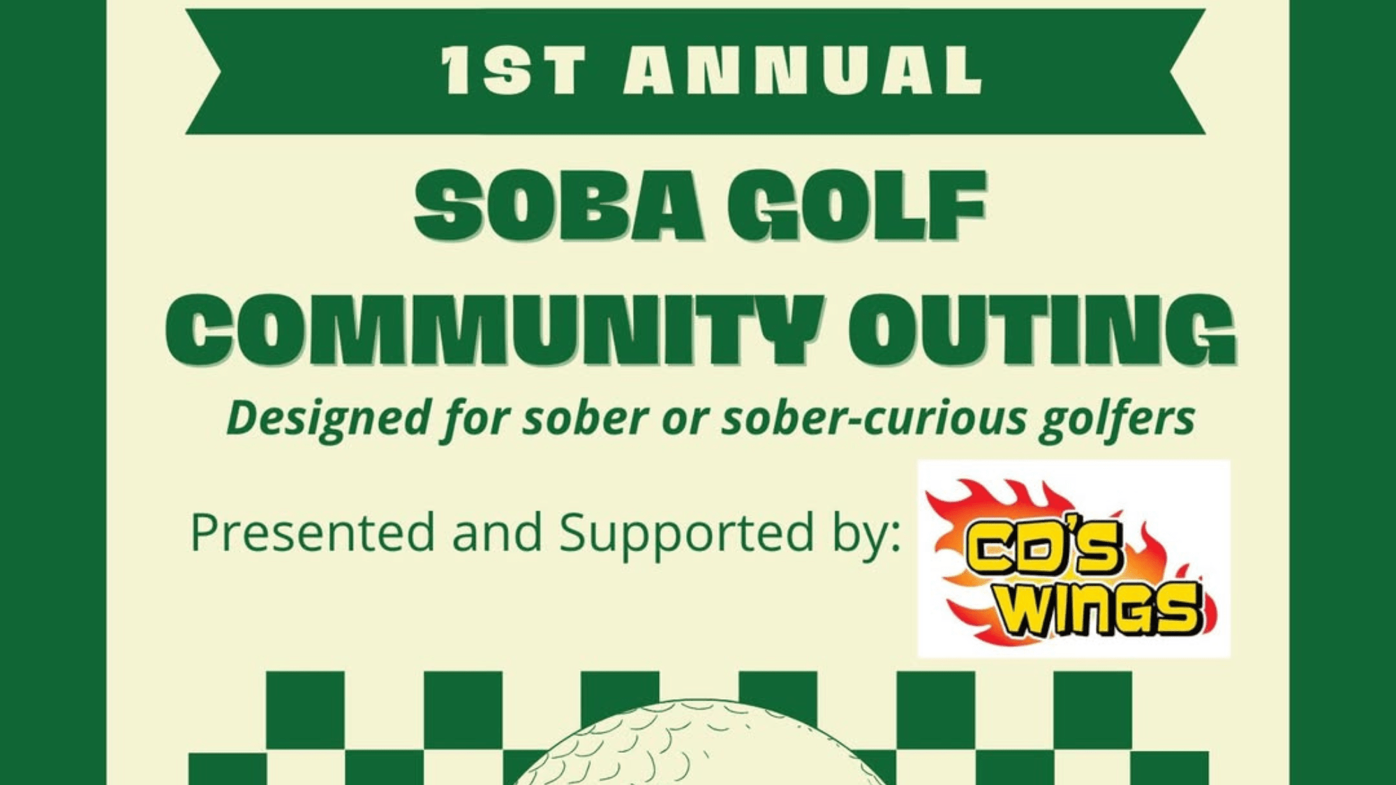 inaugural soba golf community outing flyer