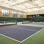 pickleball court indoor at gym