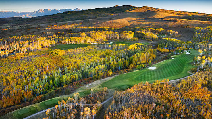 Cornerstone Club, a private Greg Norman-designed golf course set atop the Uncompahgre Plateau near Montrose, Colorado