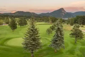 Lake Estes Golf Course, a 9-hole executive golf and disc golf course in Estes Park, Colorado