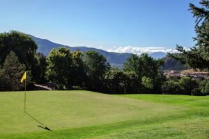Glenwood Springs Golf Club, a public 9-hole golf course in Glenwood Springs, Colorado, with views of Mt. Sopris and the Roaring Fork Valley