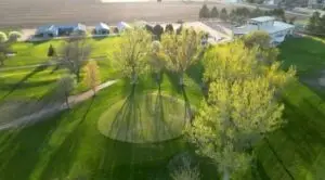 Golf course fairway at Indian Hills Golf Course in Yuma, Colorado