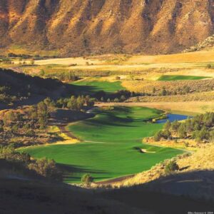 Lakota Links Golf Course, a public 18-hole golf course designed by James Engh in New Castle, Colorado