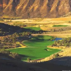 Lakota Links Golf Course, a public 18-hole golf course designed by James Engh in New Castle, Colorado