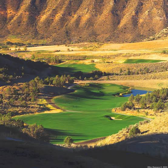 Lakota Links Golf Course, a public 18-hole golf course designed by James Engh in New Castle, Colorado