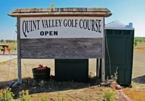 Golf course fairway at Quint Valley Golf Club in Byers, Colorado