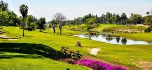 Golf course fairway at Riverview Golf Course in Sterling, Colorado