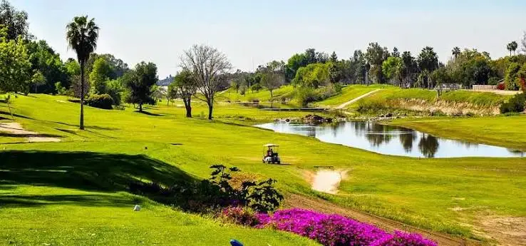 Golf course fairway at Riverview Golf Course in Sterling, Colorado