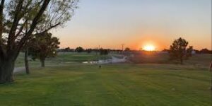 Golf course fairway at Smoky River Golf Club in Cheyenne Wells, Colorado