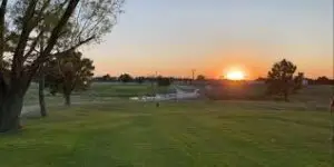 Golf course fairway at Smoky River Golf Club in Cheyenne Wells, Colorado