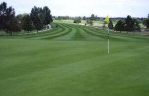 Golf course fairway at Tamarack Golf Course in Limon, Colorado