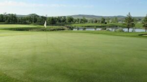 Fairways along the Yampa River at Yampa Valley Golf Course near Craig, Colorado