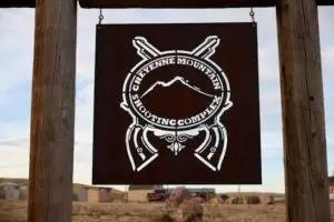 Firing range at Cheyenne Mountain Shooting Complex near Fort Carson, Colorado