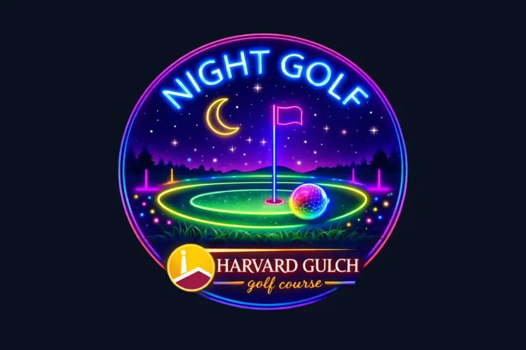 Night Golf glow golf event at Harvard Gulch Golf Course, Denver, October 2026